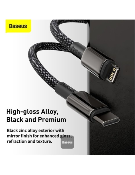 Baseus Cable Lightning to USB-A Tungsten Gold Series Braided 2.0m Black Baseus Cable Lightning to USB-A Tungsten Gold Series Braided 2.0m Black