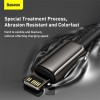 Baseus Cable Lightning to USB-A Tungsten Gold Series Braided 2.0m Black Baseus Cable Lightning to USB-A Tungsten Gold Series Braided 2.0m Black