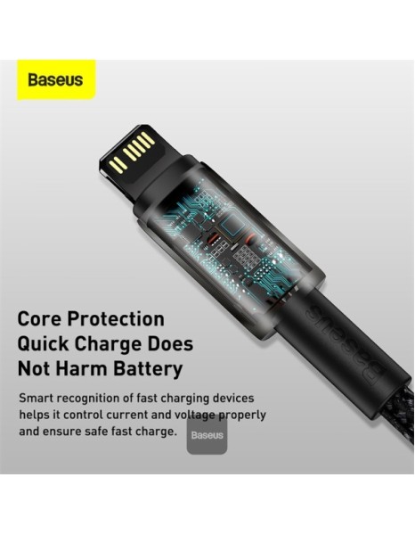 Baseus Cable Lightning to USB-A Tungsten Gold Series Braided 2.0m Black Baseus Cable Lightning to USB-A Tungsten Gold Series Braided 2.0m Black
