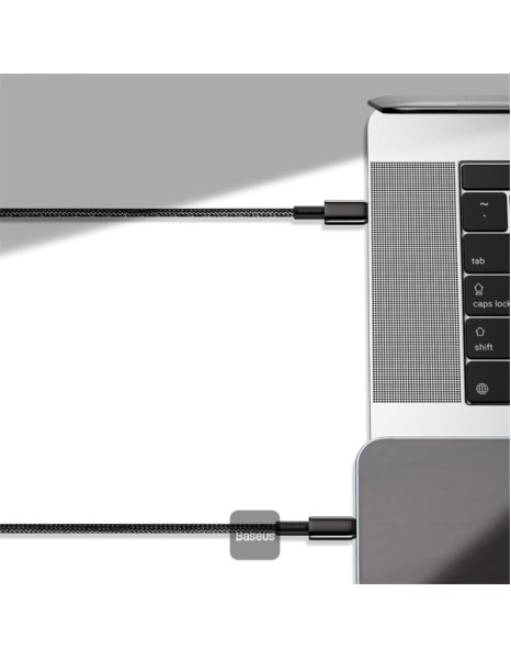 Baseus Cable Lightning to USB-A Tungsten Gold Series Braided 2.0m Black Baseus Cable Lightning to USB-A Tungsten Gold Series Braided 2.0m Black