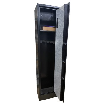 NETPRO Safe Box Gun Cabinet with Fingerprint, Code & Key 145x35x30cm NP-GSB