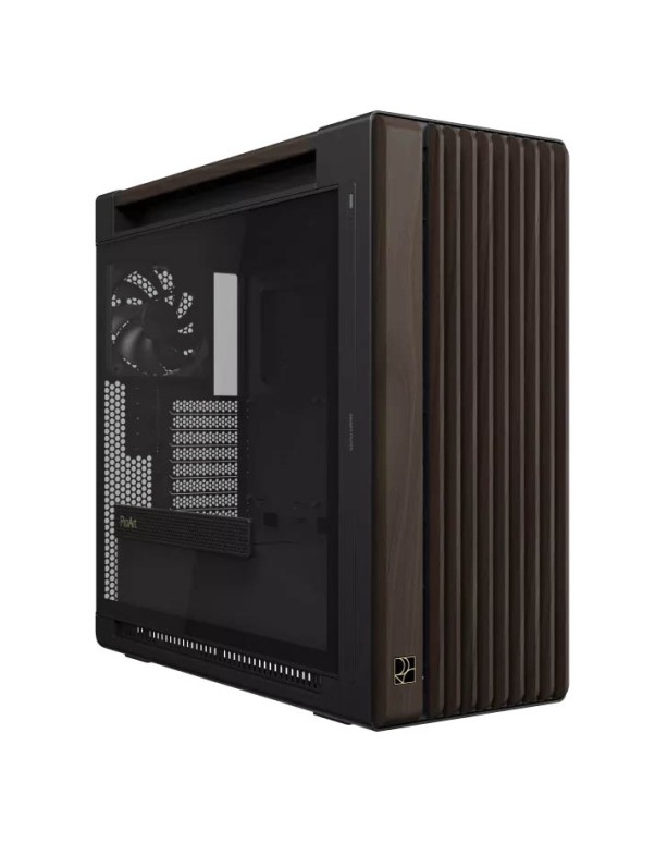 ASUS PC Case ProArt ATX Walnut Wood Front Panel Tempered Glass Side Panel 3x Pre-Installed Fans IR Dust Indicator Type-C PA602 Wood Edition Modern Black TG ASUS PC Case ProArt ATX Walnut Wood Front Panel Tempered Glass Side Panel 3x Pre-Installed Fans IR Dust Indicator Type-C PA602 Wood Edition Modern Black TG