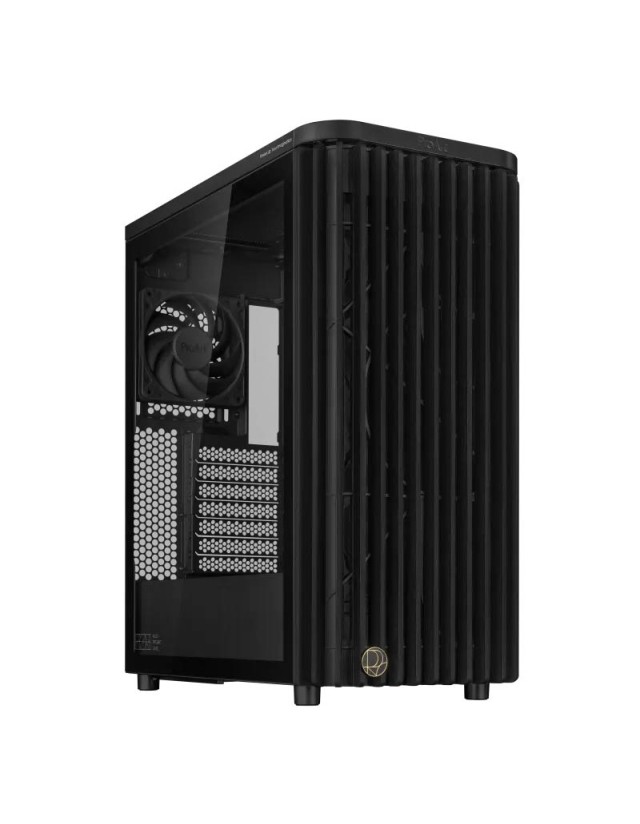 ASUS PC Case ProArt ATX Ash Wood Front Panel Tempered Glass Side Panel 3x Pre-Installed Fans Type-C PA401 Wood Edition Black TG