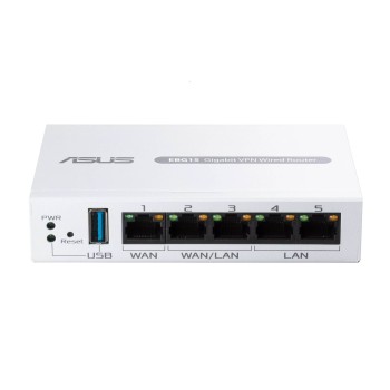 ASUS Router Wired 5-Ports Gigabit VPN Load Balancing Up to 3x WAN VLAN Firewall AiProtection Pro EBG15