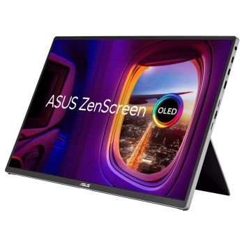 ASUS Monitor Portable ZenScreen 16" WUXGA OLED 1ms Power Pass-Through Auto-Rotate HDMI Dual USB-C Power MQ16FC