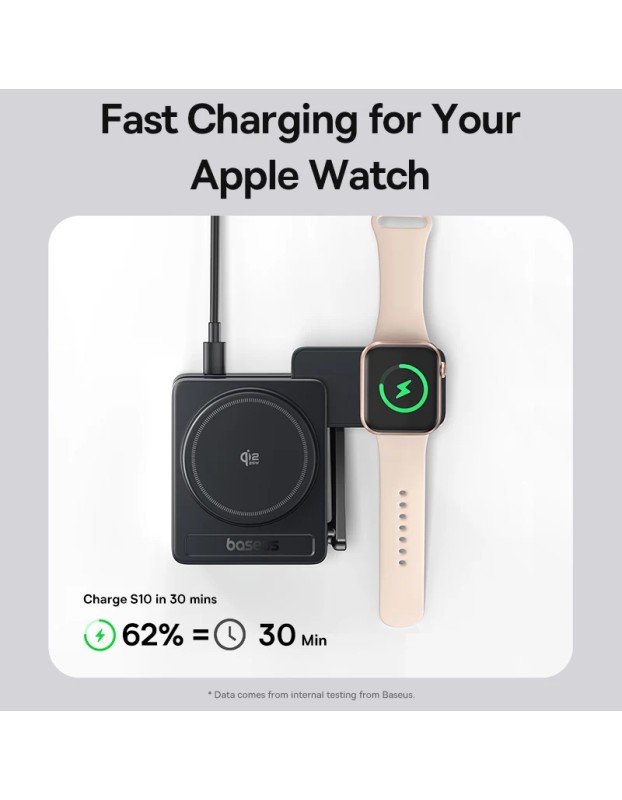 Baseus Charger Desktop Wireless 3in1 PicoGo AF21 P Qi2.2 35W Black