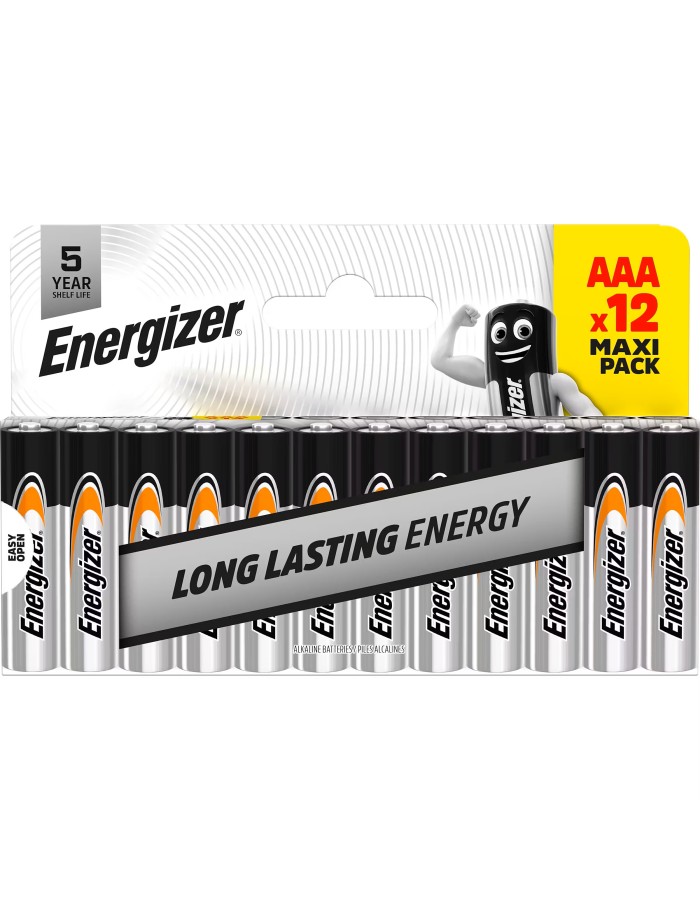 Energizer Batteries Alkaline AAA (12pcs) Alkaline Everyday (Blister) Energizer Batteries Alkaline AAA (12pcs) Alkaline Everyday (Blister)