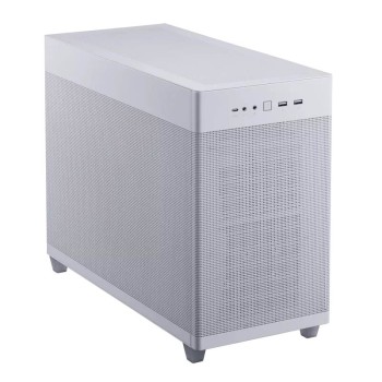 ASUS PC Case Prime mATX Quasi-Filter Mesh Tool-Free Side Panels 1x Pre-Installed Fan USB-C AP201 Mesh White