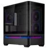 ASUS PC Case Prime mATX Panoramic Curved Tempered Glass Panels Aura Sync Light Band 3x Pre-Installed Fans USB-C AP202 ARGB Black ASUS PC Case Prime mATX Panoramic Curved Tempered Glass Panels Aura Sync Light Band 3x Pre-Installed Fans USB-C AP202 ARGB Black