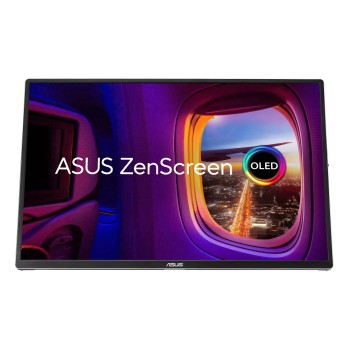 ASUS Monitor Portable ZenScreen 16" WUXGA OLED 1ms Power Pass-Through Auto-Rotate HDMI Dual USB-C Power MQ16FC