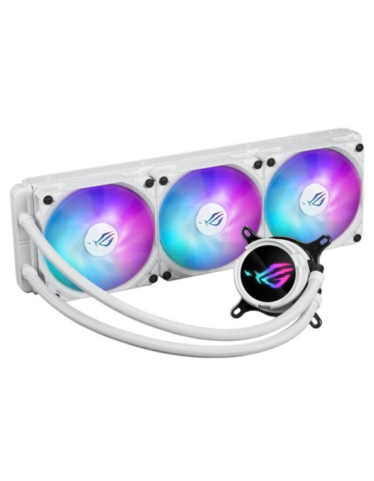 ASUS CPU Liquid Cooler ROG Strix Triple Premium ARGB GEN2 Fans Asetek Gen7 v2 Pump  2.1" IPS LCD Display LC III 360 ARGB LCD White