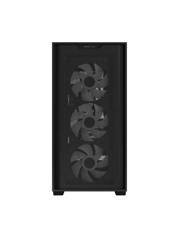 ASUS PC Case Gaming mATX Mesh Front Panel Tempered Glass Side Window 4x Pre-Installed ARGB Fans A21 PLUS Black