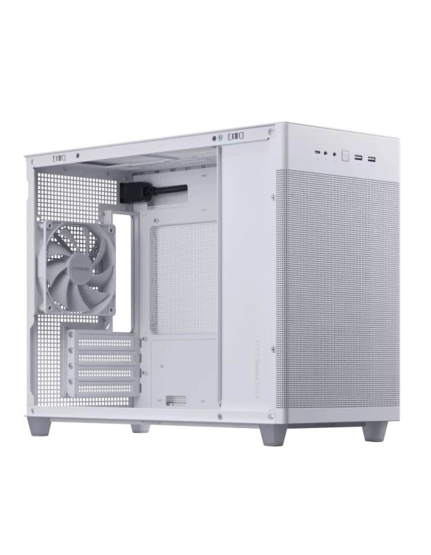 ASUS PC Case Prime mATX Quasi-Filter Mesh Tool-Free Side Panels 1x Pre-Installed Fan USB-C AP201 Mesh White ASUS PC Case Prime mATX Quasi-Filter Mesh Tool-Free Side Panels 1x Pre-Installed Fan USB-C AP201 Mesh White