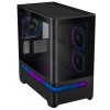 ASUS PC Case Prime mATX Panoramic Curved Tempered Glass Panels Aura Sync Light Band 3x Pre-Installed Fans USB-C AP202 ARGB Black ASUS PC Case Prime mATX Panoramic Curved Tempered Glass Panels Aura Sync Light Band 3x Pre-Installed Fans USB-C AP202 ARGB Black
