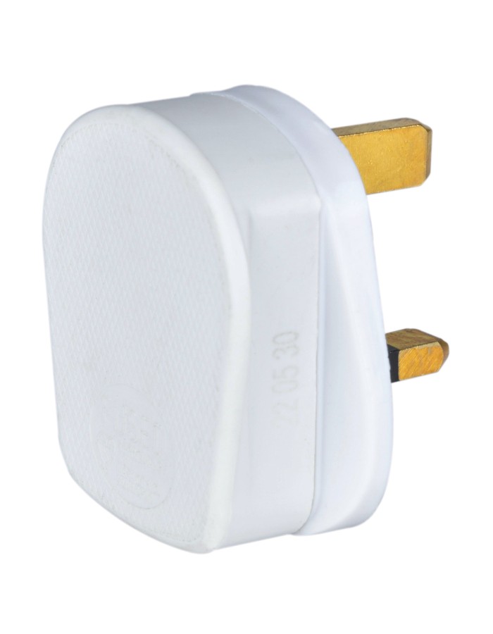 Mercury POWER Mains Plug UK 13A Fuse Rubber White 429.633UK Mercury POWER Mains Plug UK 13A Fuse Rubber White 429.633UK