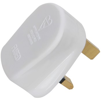 Mercury POWER Mains Plug UK 13A Fuse White 429.801UK