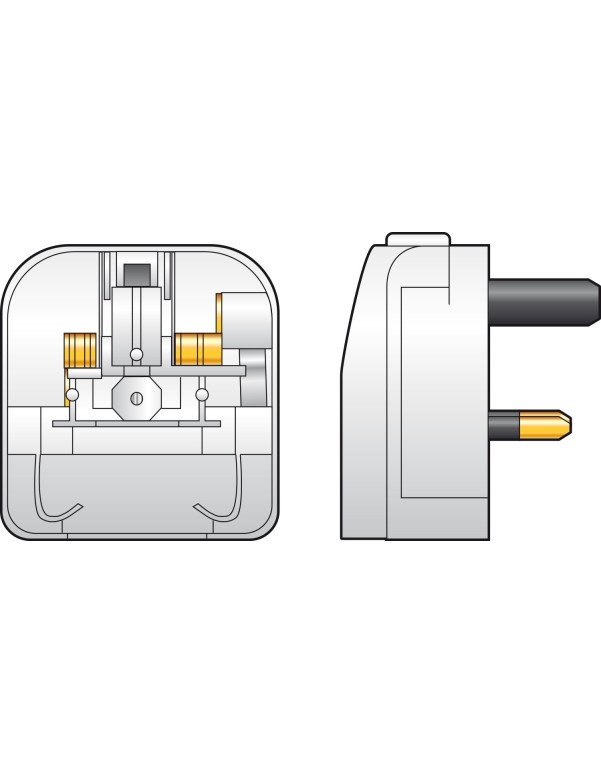 Mercury 2 Pin EU Plug to UK Plug Converter 429.821UK