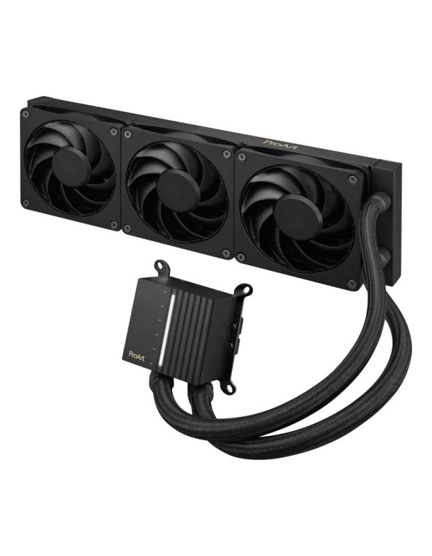 ASUS CPU Liquid Cooler ProArt Triple Alphacool Apex Stealth Triple Fans Illuminated System Status Meter LC 360 Black ASUS CPU Liquid Cooler ProArt Triple Alphacool Apex Stealth Triple Fans Illuminated System Status Meter LC 360 Black