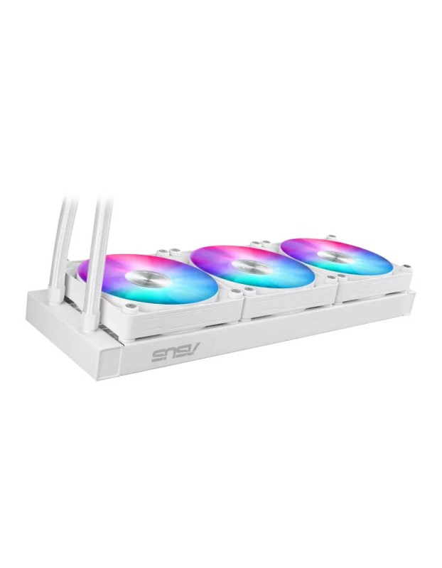 ASUS CPU Liquid Cooler MAX Gaming Triple Daisy-Chained Fans 2.4" IPS Display LC 360 ARGB LCD White ASUS CPU Liquid Cooler MAX Gaming Triple Daisy-Chained Fans 2.4" IPS Display LC 360 ARGB LCD White