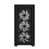 ASUS PC Case Gaming mATX Mesh Front Panel Tempered Glass Side Window 4x Pre-Installed ARGB Fans A21 PLUS Black