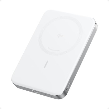 Anker Mobile Powerbank Wireless 10000 15W Ultra Slim Qi2 MagGo White