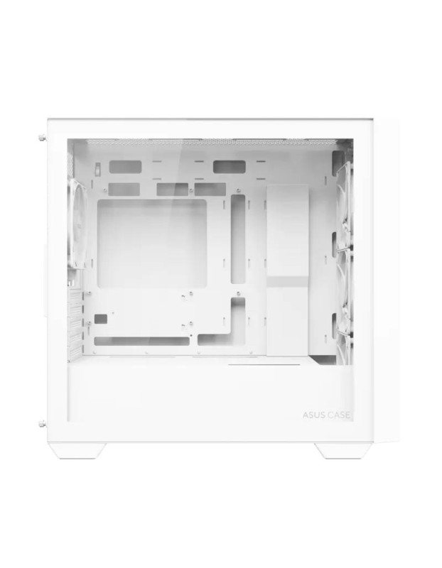 ASUS PC Case Gaming mATX Mesh Front Panel Tempered Glass Side Window 4x Pre-Installed ARGB Fans A21 PLUS White ASUS PC Case Gaming mATX Mesh Front Panel Tempered Glass Side Window 4x Pre-Installed ARGB Fans A21 PLUS White