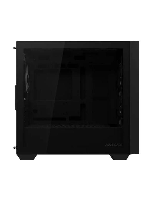 ASUS PC Case Gaming mATX Mesh Front Panel Tempered Glass Side Window 4x Pre-Installed ARGB Fans A21 PLUS Black