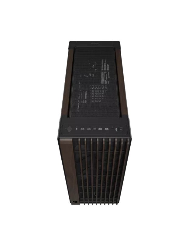 ASUS PC Case ProArt ATX Walnut Wood Front Panel Tempered Glass Side Panel 3x Pre-Installed Fans IR Dust Indicator Type-C PA602 Wood Edition Modern Black TG ASUS PC Case ProArt ATX Walnut Wood Front Panel Tempered Glass Side Panel 3x Pre-Installed Fans IR Dust Indicator Type-C PA602 Wood Edition Modern Black TG