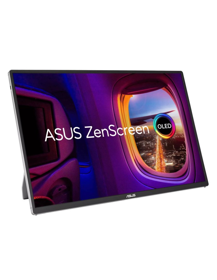 ASUS Monitor Portable ZenScreen 16" WUXGA OLED 1ms Power Pass-Through Auto-Rotate HDMI Dual USB-C Power MQ16FC ASUS Monitor Portable ZenScreen 16" WUXGA OLED 1ms Power Pass-Through Auto-Rotate HDMI Dual USB-C Power MQ16FC
