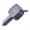 Anker Mobile Charger Car 75W with Built-In Retractable USB-C Cable