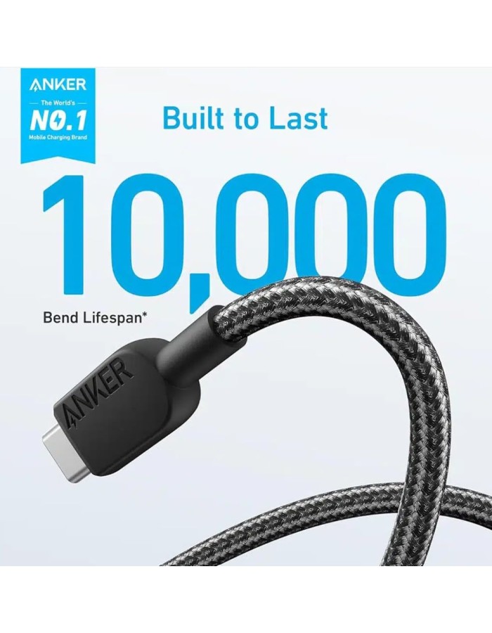 Anker Mobile Cable USB-A to USB-C 0.9m 322 Black