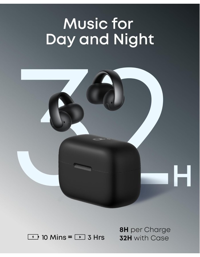 Anker Soundcore TWS Earphones Open Air AeroClip Black Anker Soundcore TWS Earphones Open Air AeroClip Black