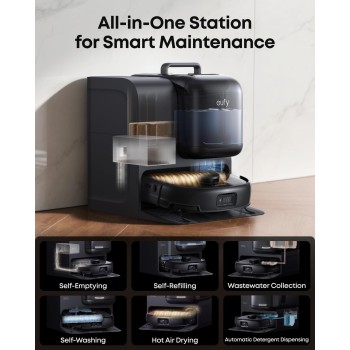 Anker Eufy Robot Vacuum Omni E28 with FlexiOne Portable Deep Cleaner