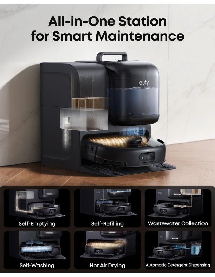 Anker Eufy Robot Vacuum Omni E28 with FlexiOne Portable Deep Cleaner Anker Eufy Robot Vacuum Omni E28 with FlexiOne Portable Deep Cleaner