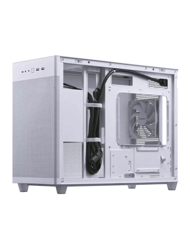ASUS PC Case Prime mATX Quasi-Filter Mesh Tool-Free Side Panels 1x Pre-Installed Fan USB-C AP201 Mesh White ASUS PC Case Prime mATX Quasi-Filter Mesh Tool-Free Side Panels 1x Pre-Installed Fan USB-C AP201 Mesh White