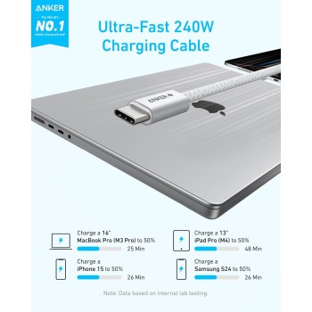 Anker Mobile Cable USB-C to USB-C 240W 1.0m White