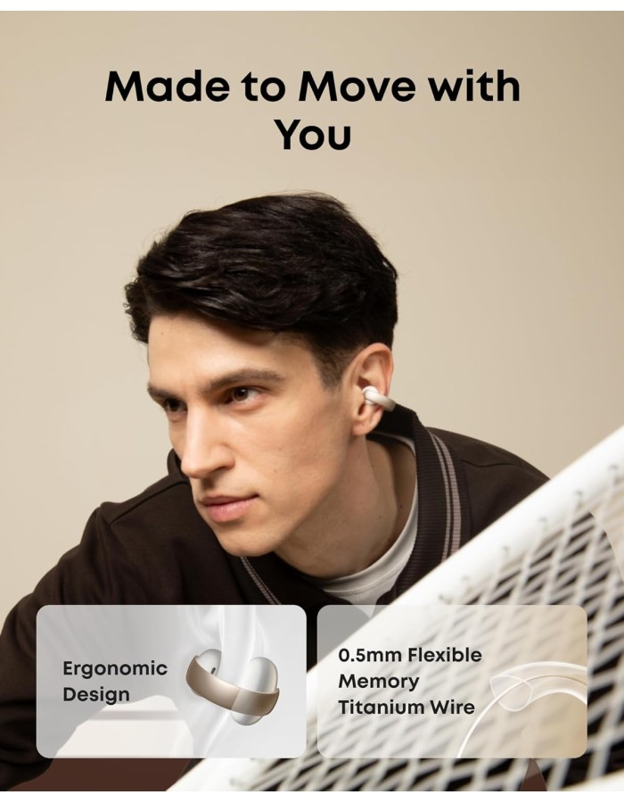 Anker Soundcore TWS Earphones Open Air AeroClip White