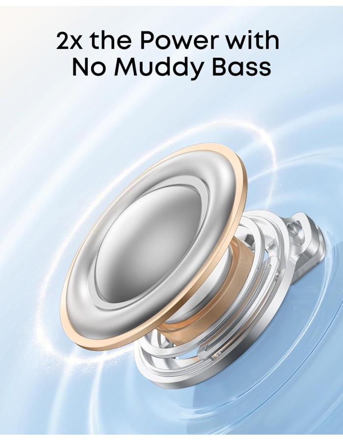 Anker Soundcore TWS Earphones R60i NC HiRes Audio , Translation Earbuds, 50H Playtime White