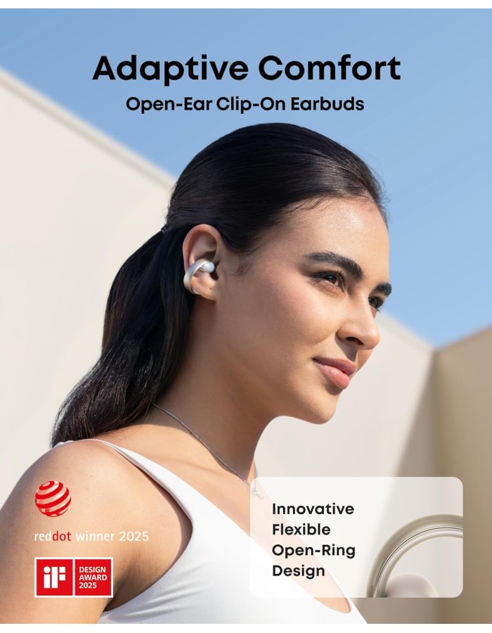 Anker Soundcore TWS Earphones Open Air AeroClip White