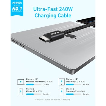 Anker Mobile Cable USB-C to USB-C 240W 1.0m Black