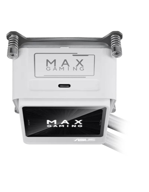ASUS CPU Liquid Cooler MAX Gaming Triple Daisy-Chained Fans 2.4" IPS Display LC 360 ARGB LCD White ASUS CPU Liquid Cooler MAX Gaming Triple Daisy-Chained Fans 2.4" IPS Display LC 360 ARGB LCD White