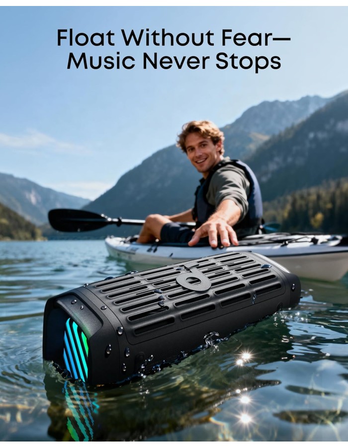 Anker Soundcore Speaker Boom 3i ,IP68 Waterproof, Floating Playback, Saltwater-Resistant, Bluetooth 5.3 Black Anker Soundcore Speaker Boom 3i ,IP68 Waterproof, Floating Playback, Saltwater-Resistant, Bluetooth 5.3 Black