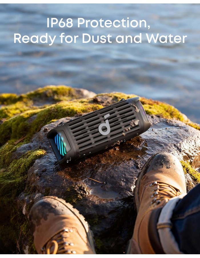 Anker Soundcore Speaker Boom 3i ,IP68 Waterproof, Floating Playback, Saltwater-Resistant, Bluetooth 5.3 Black Anker Soundcore Speaker Boom 3i ,IP68 Waterproof, Floating Playback, Saltwater-Resistant, Bluetooth 5.3 Black