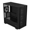 ASUS PC Case Gaming mATX Mesh Front Panel Tempered Glass Side Window 4x Pre-Installed ARGB Fans A21 PLUS Black