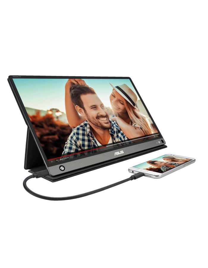ASUS Monitor Portable ZenScreen GO 15.6" FHD IPS Built-in Battery Foldable Smart Case HDMI USB-C Speakers MB16AHP ASUS Monitor Portable ZenScreen GO 15.6" FHD IPS Built-in Battery Foldable Smart Case HDMI USB-C Speakers MB16AHP