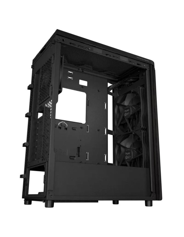 ASUS PC Case ProArt ATX Ash Wood Front Panel Tempered Glass Side Panel 3x Pre-Installed Fans Type-C PA401 Wood Edition Black TG