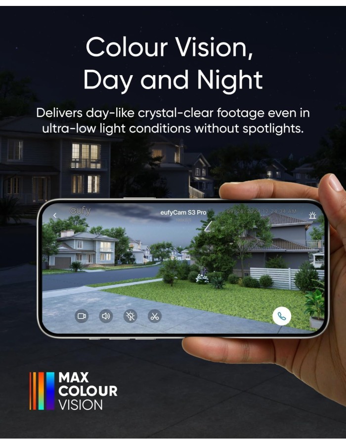 Anker Eufy Security Camera Kit S3 Pro 1 x 4K Bullet+ Solar Addon Anker Eufy Security Camera Kit S3 Pro 1 x 4K Bullet+ Solar Addon