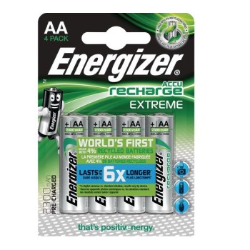 Energizer Batteries Rechargeable AA 2300 mAh (4pcs) Extreme