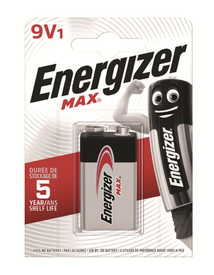 Energizer Batteries Alkaline 9V (1pc) Alkaline MAX