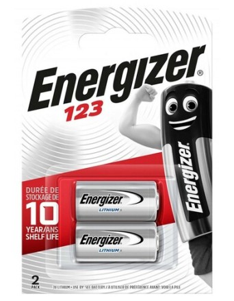 Energizer Batteries Lithium CR123 (2pc)